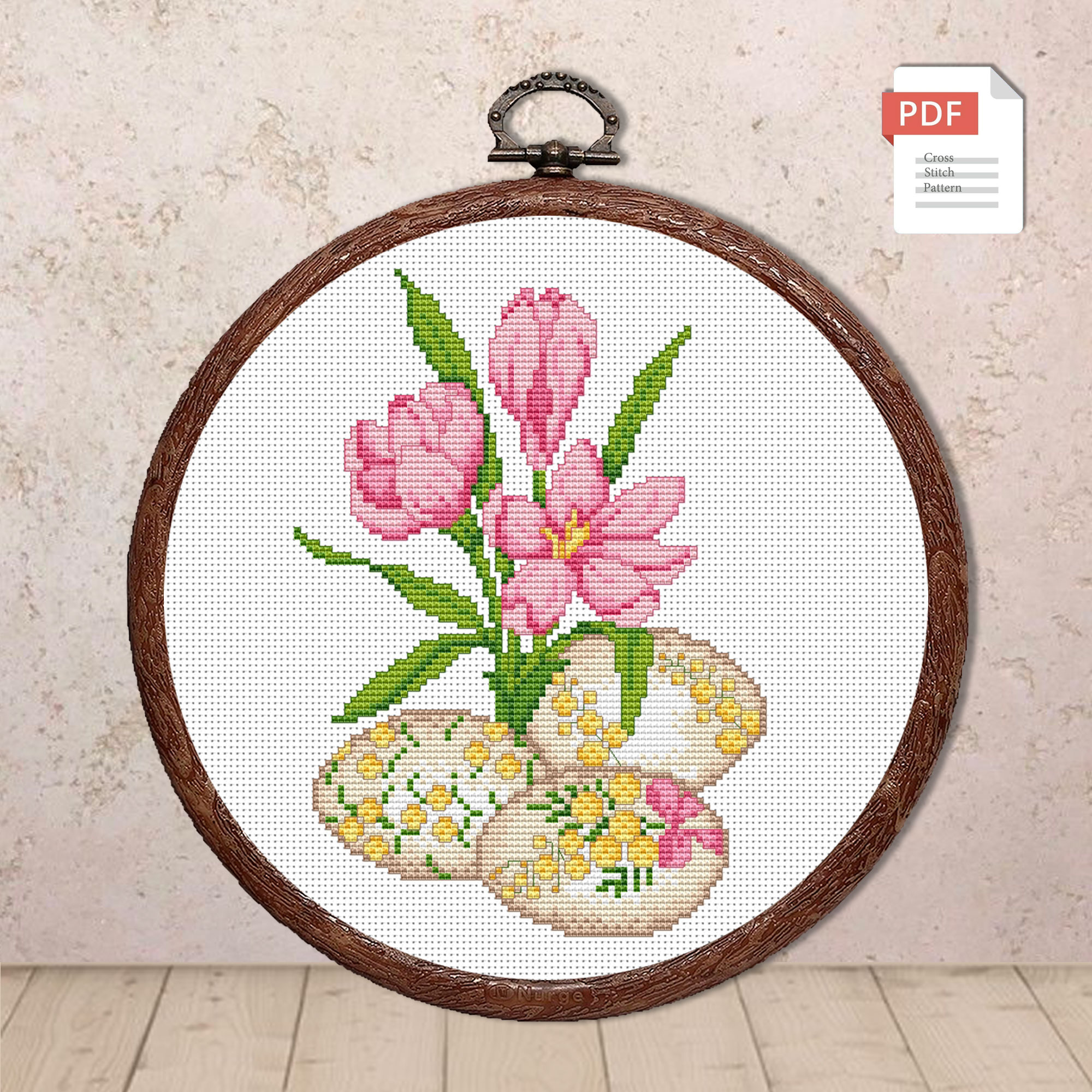Happy Easter Cross Stitch Pattern #eas.010