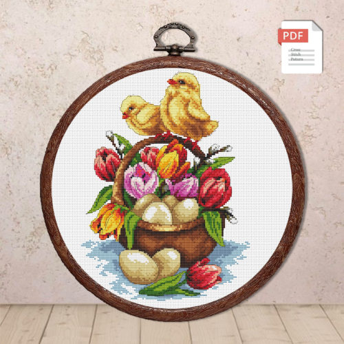 Happy Easter Cross Stitch Pattern #eas.011