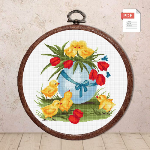 Happy Easter Cross Stitch Pattern #eas.012
