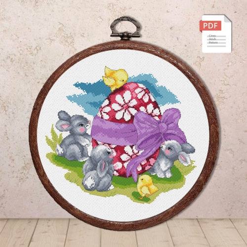 Happy Easter Cross Stitch Pattern #eas.013