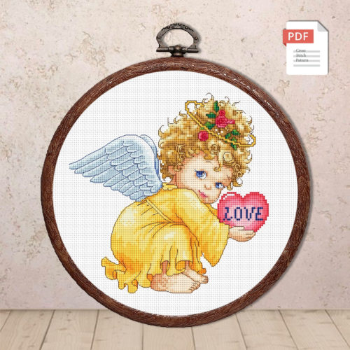 Little Angel Cross Stitch Pattern #lov.041