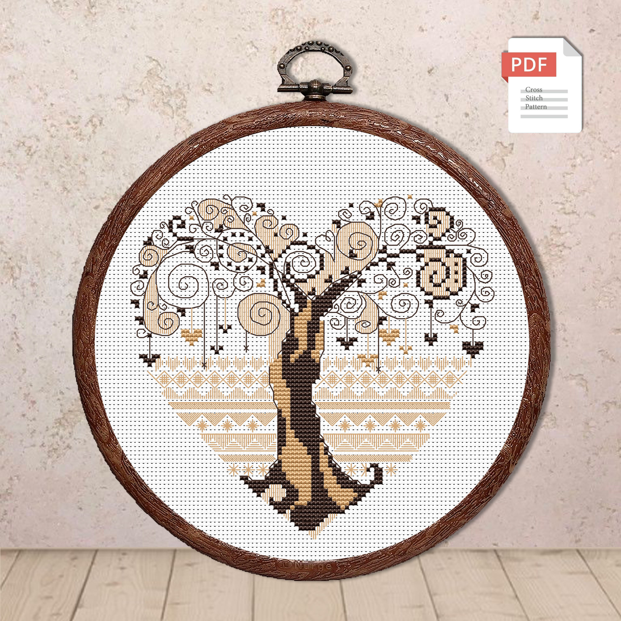 Love Tree Cross Stitch Pattern #lov.049
