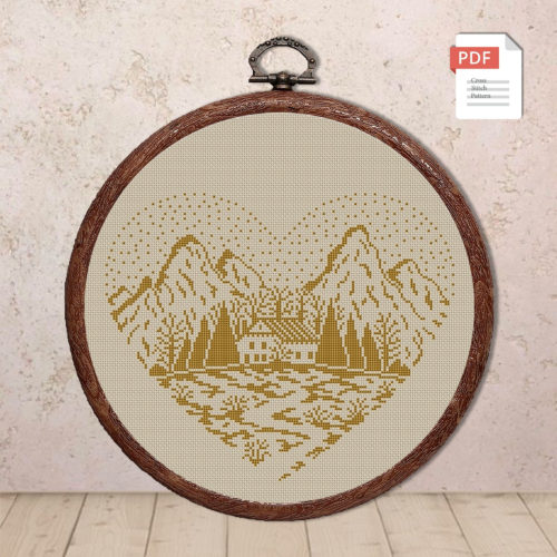 Heart Cross Stitch Pattern #lov.052