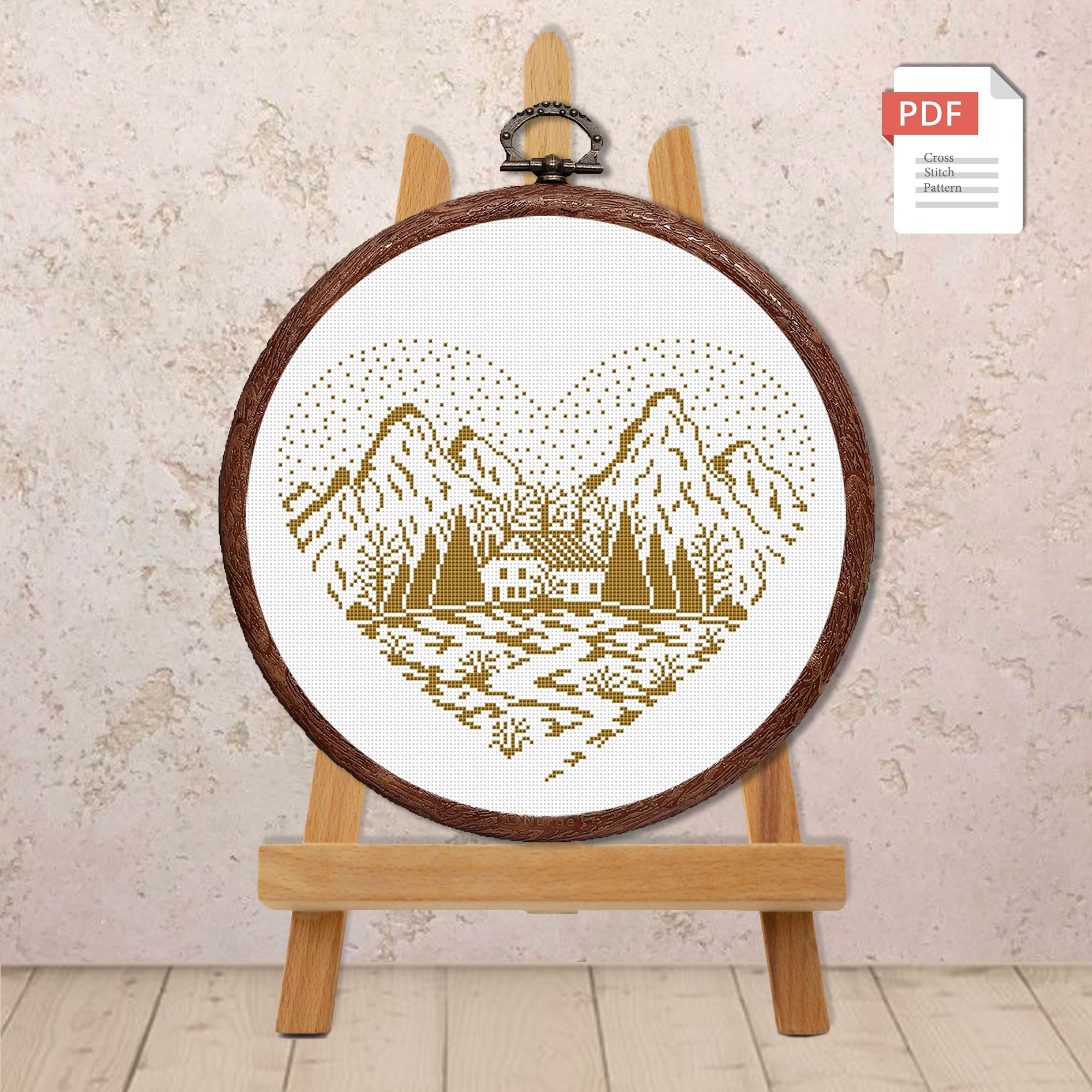 Heart Cross Stitch Pattern #lov.052 - Image 4