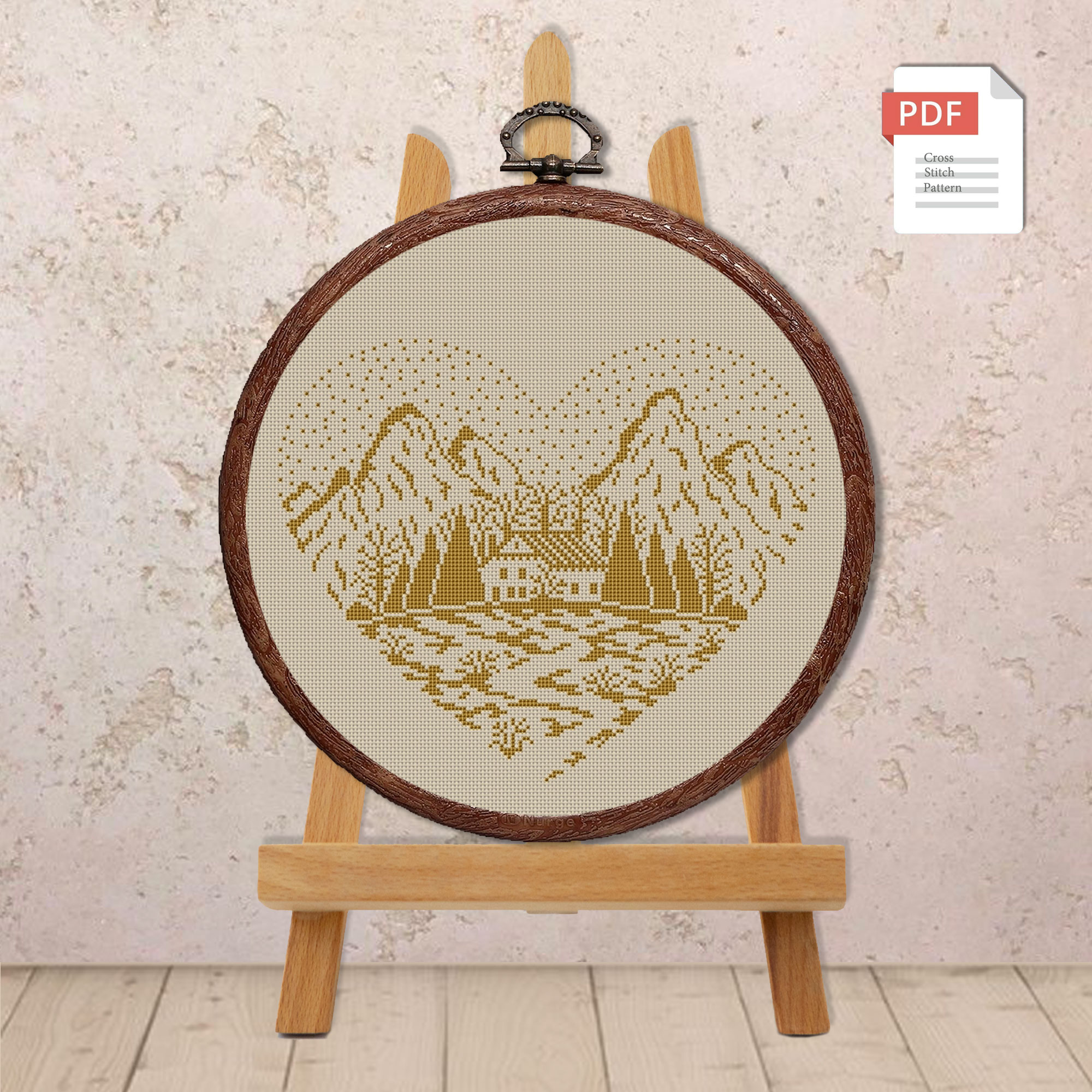 Heart Cross Stitch Pattern #lov.052 - Image 3