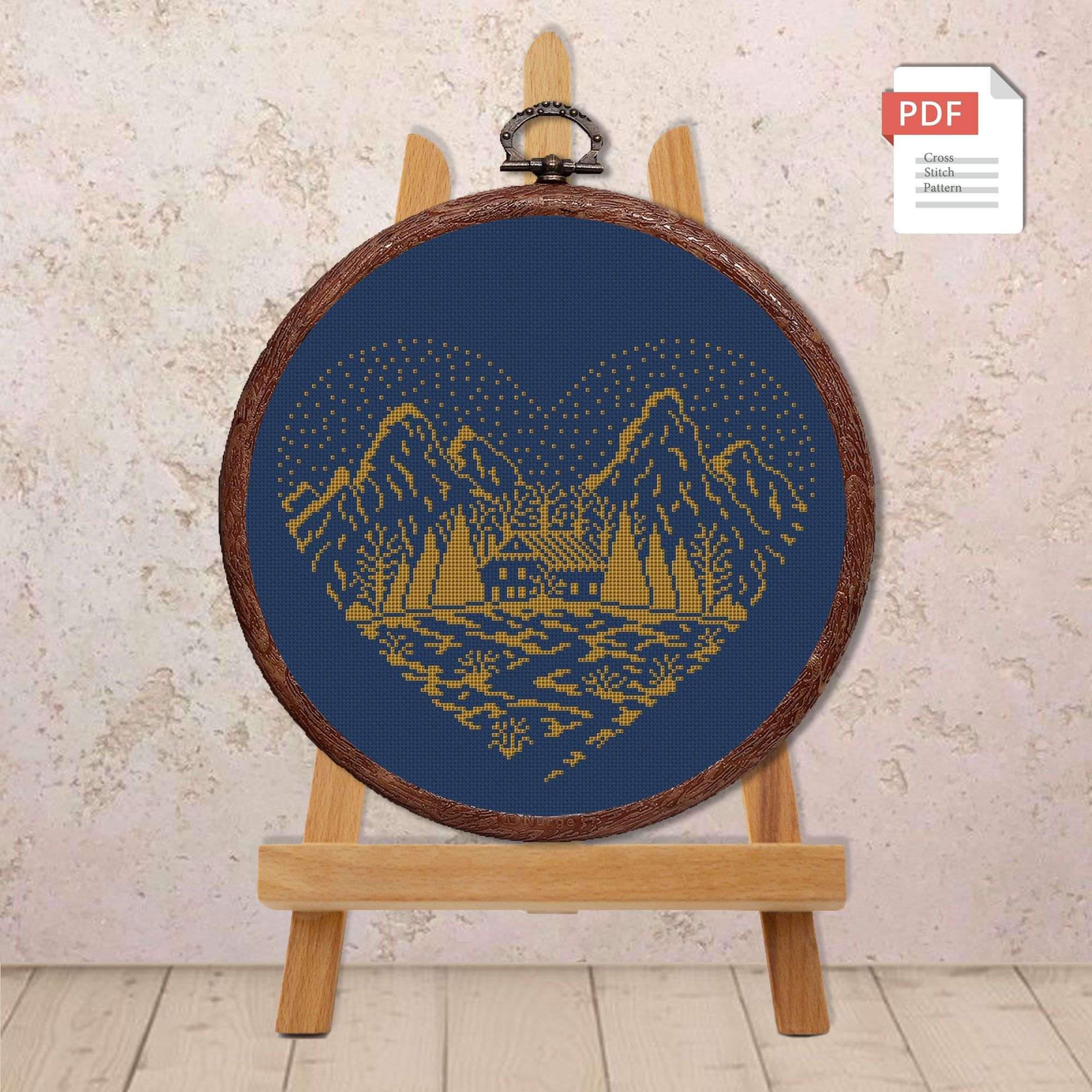 Heart Cross Stitch Pattern #lov.052 - Image 2