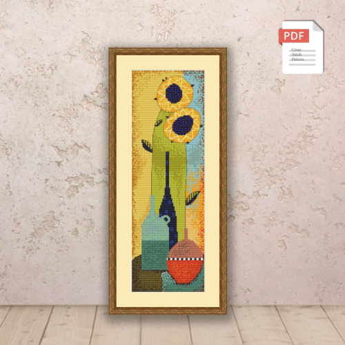 Abstract Vases Cross Stitch Pattern #abs008