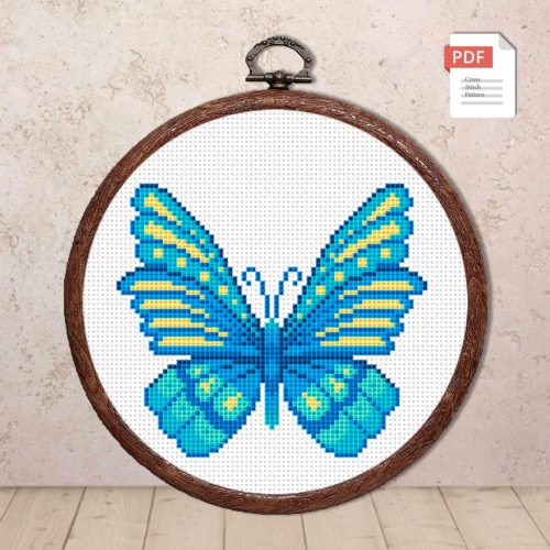 The Butterfly Cross Stitch Pattern #anm001