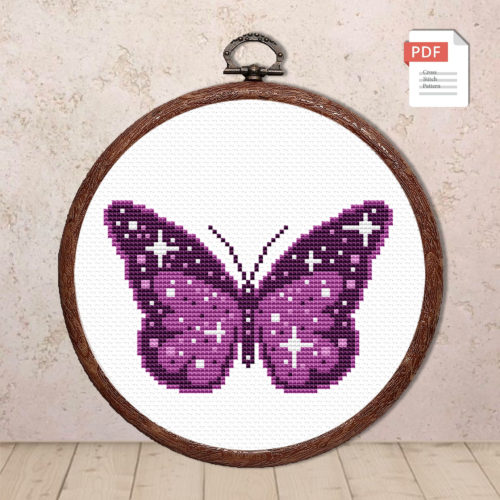 The Butterfly Cross Stitch Pattern #anm002