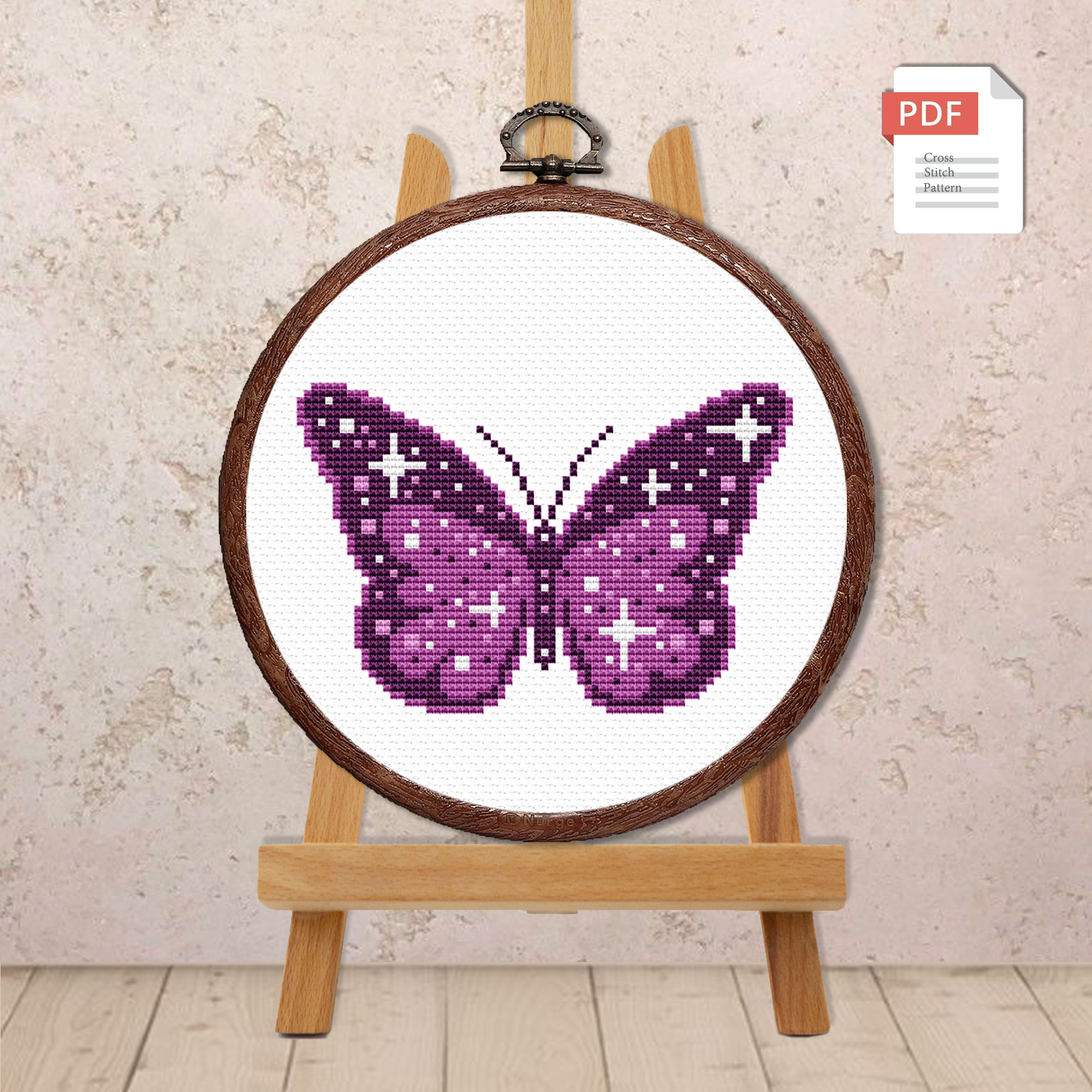 The Butterfly Cross Stitch Pattern #anm002 - Image 2