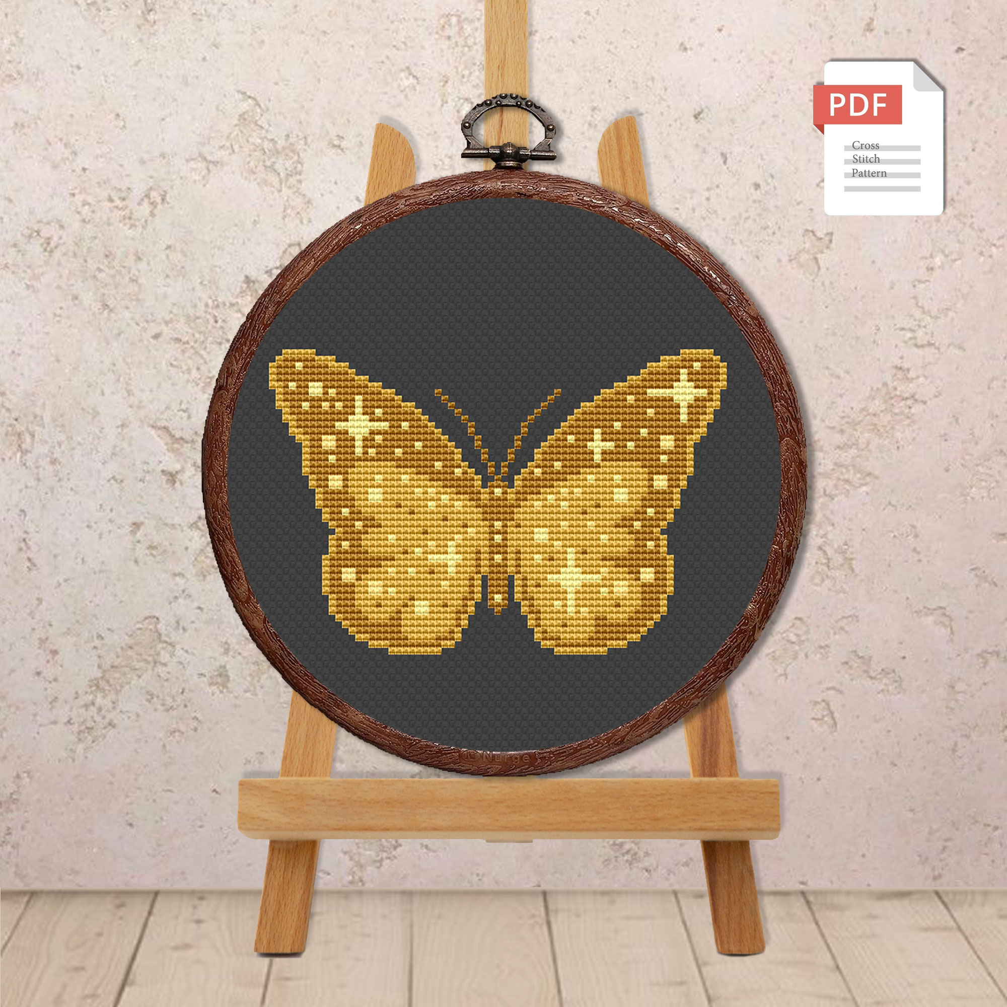 The Butterfly Cross Stitch Pattern #anm004 - Image 2
