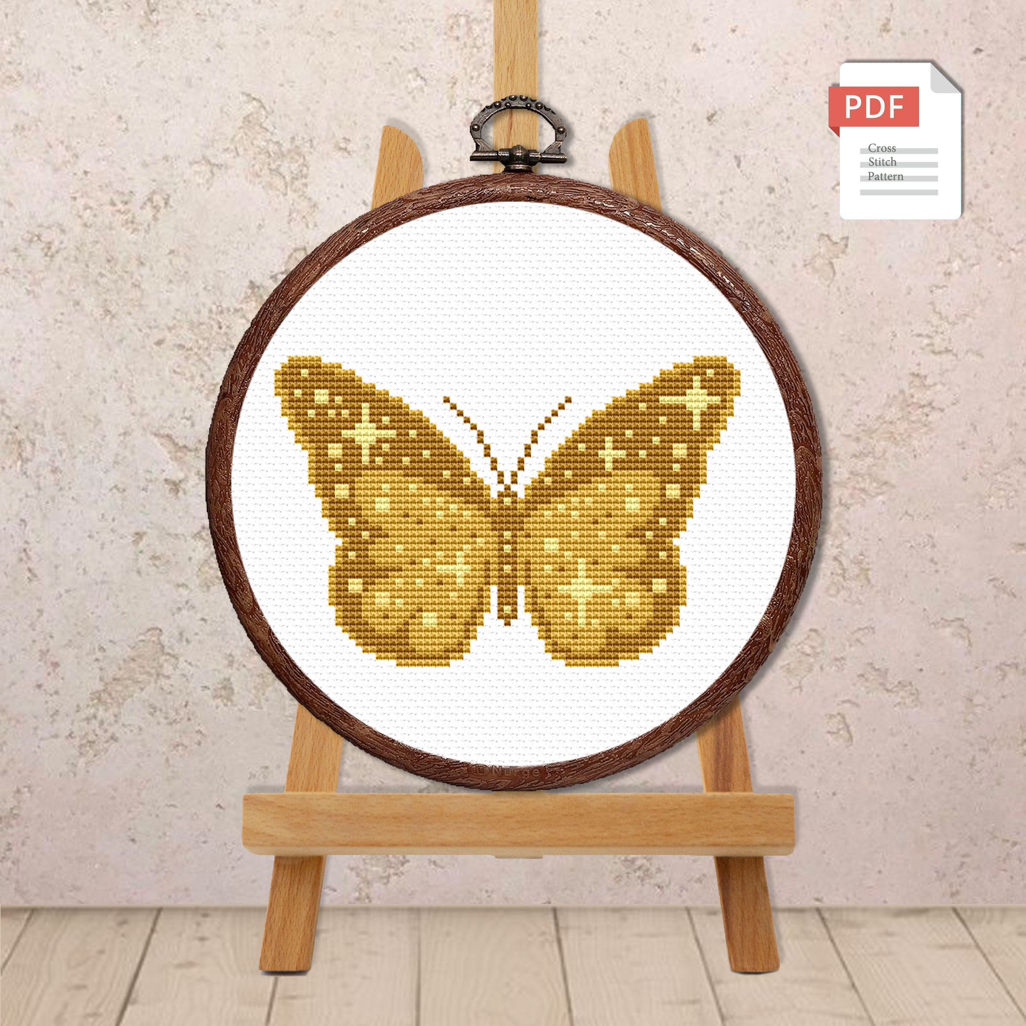 The Butterfly Cross Stitch Pattern #anm004 - Image 3
