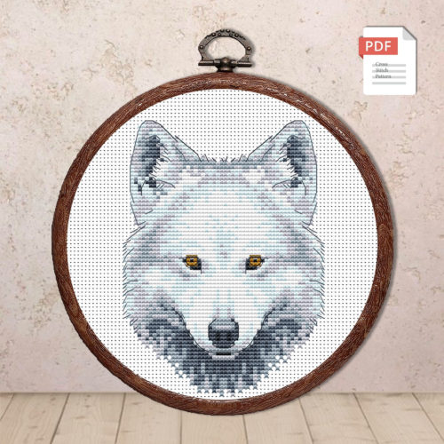 The Wolf Cross Stitch Pattern #anm015