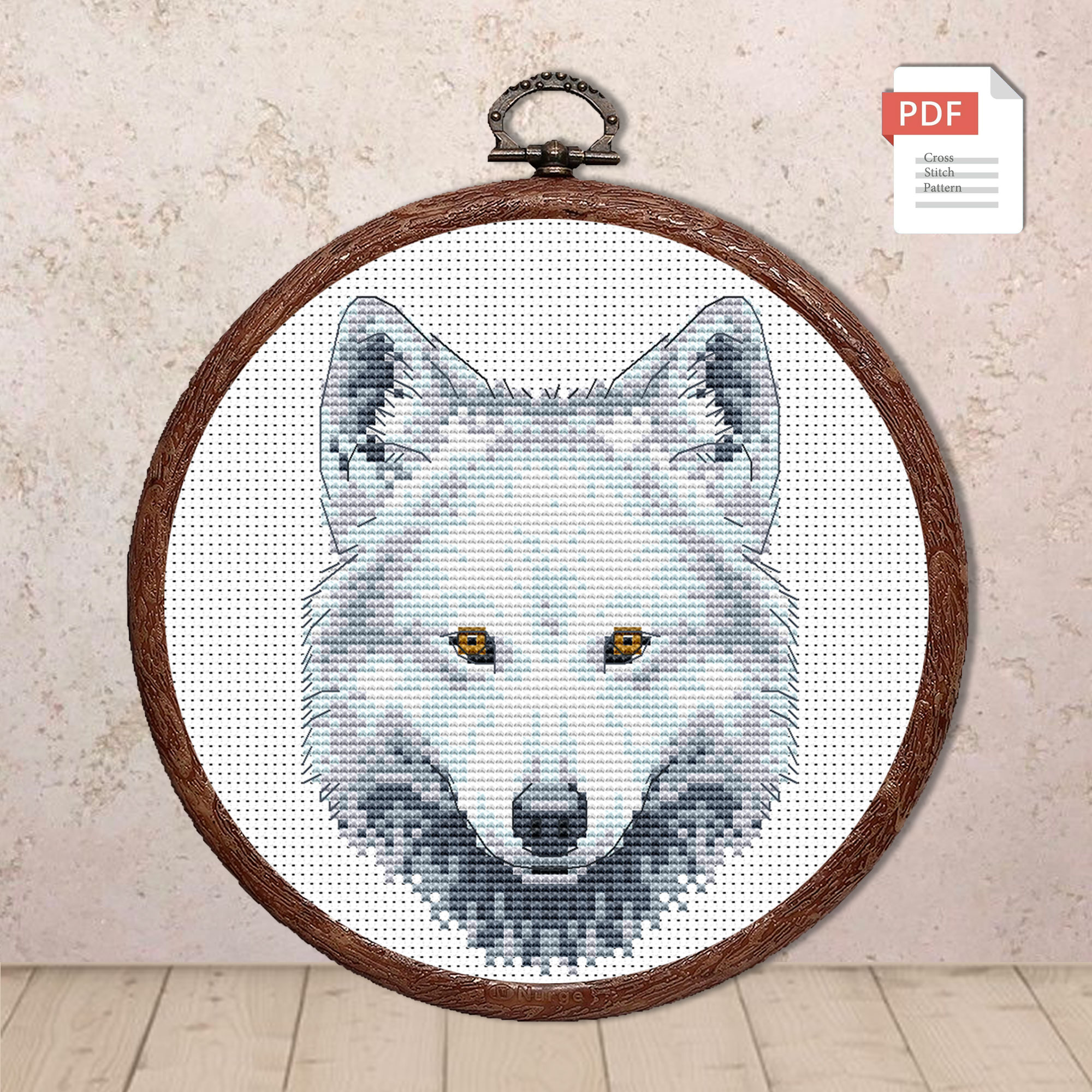The Wolf Cross Stitch Pattern #anm015