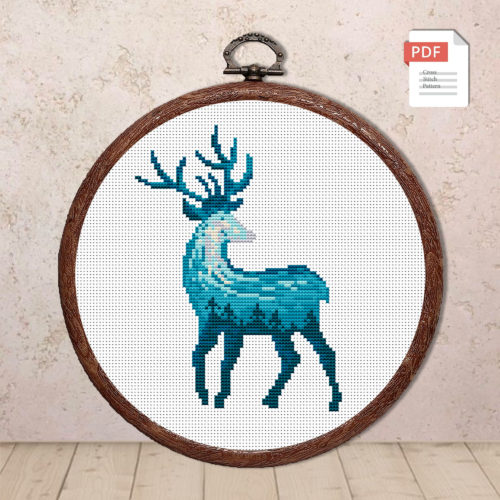 Deer Cross Stitch Pattern #anm020