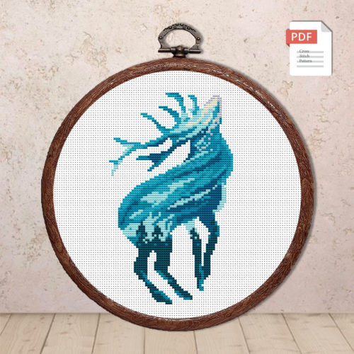 Deer Cross Stitch Pattern #anm021