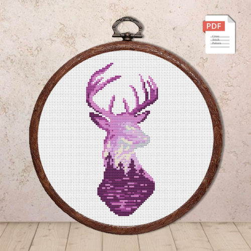 Deer Cross Stitch Pattern #anm022