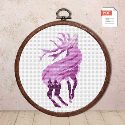 Deer Cross Stitch Pattern #anm024