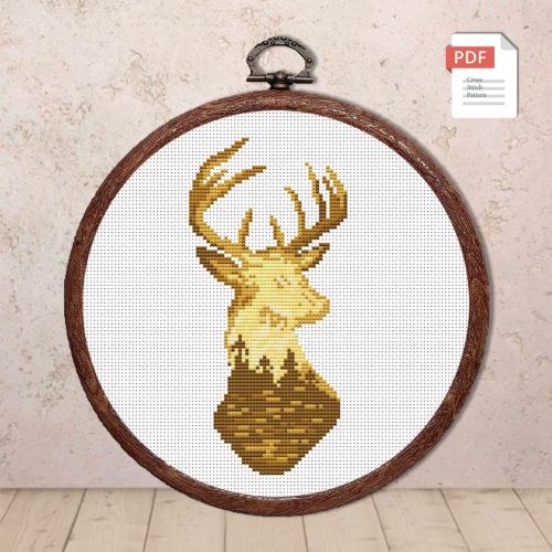 Deer Cross Stitch Pattern #anm025