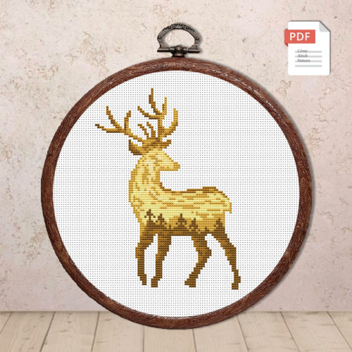 Deer Cross Stitch Pattern #anm026