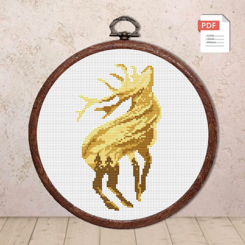 Deer Cross Stitch Pattern #anm027