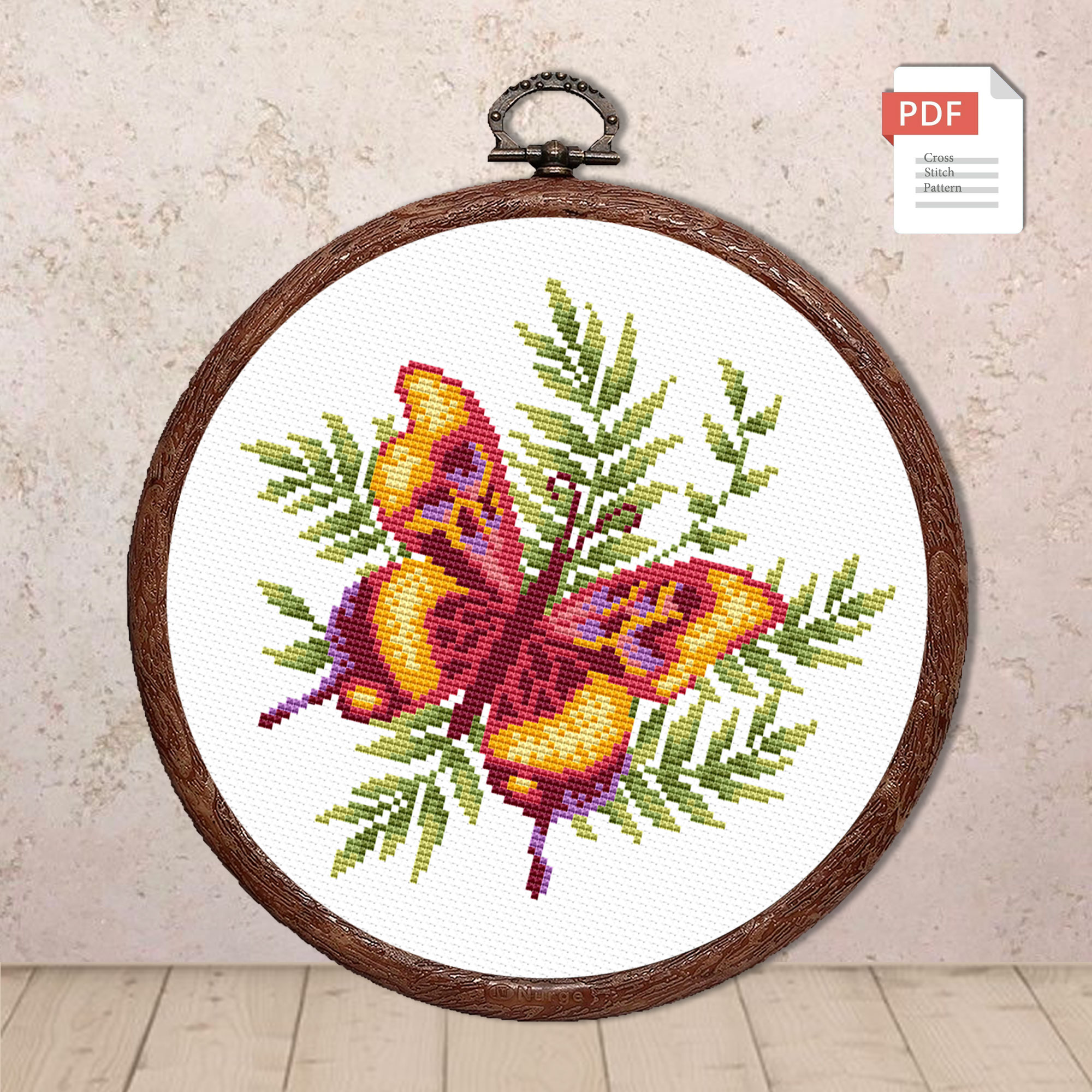 Butterfly Cross Stitch Pattern #anm038