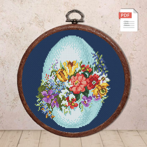 Happy Egg Cross Stitch Pattern #eas.014