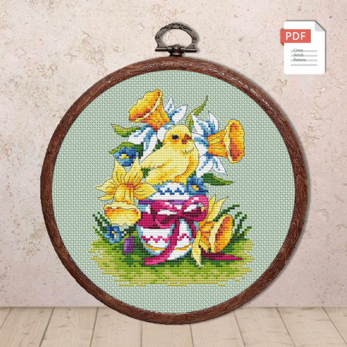 Happy Easter Cross Stitch Pattern #eas.015