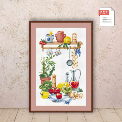 My Kitchen Cross Stitch Pattern #kt.018