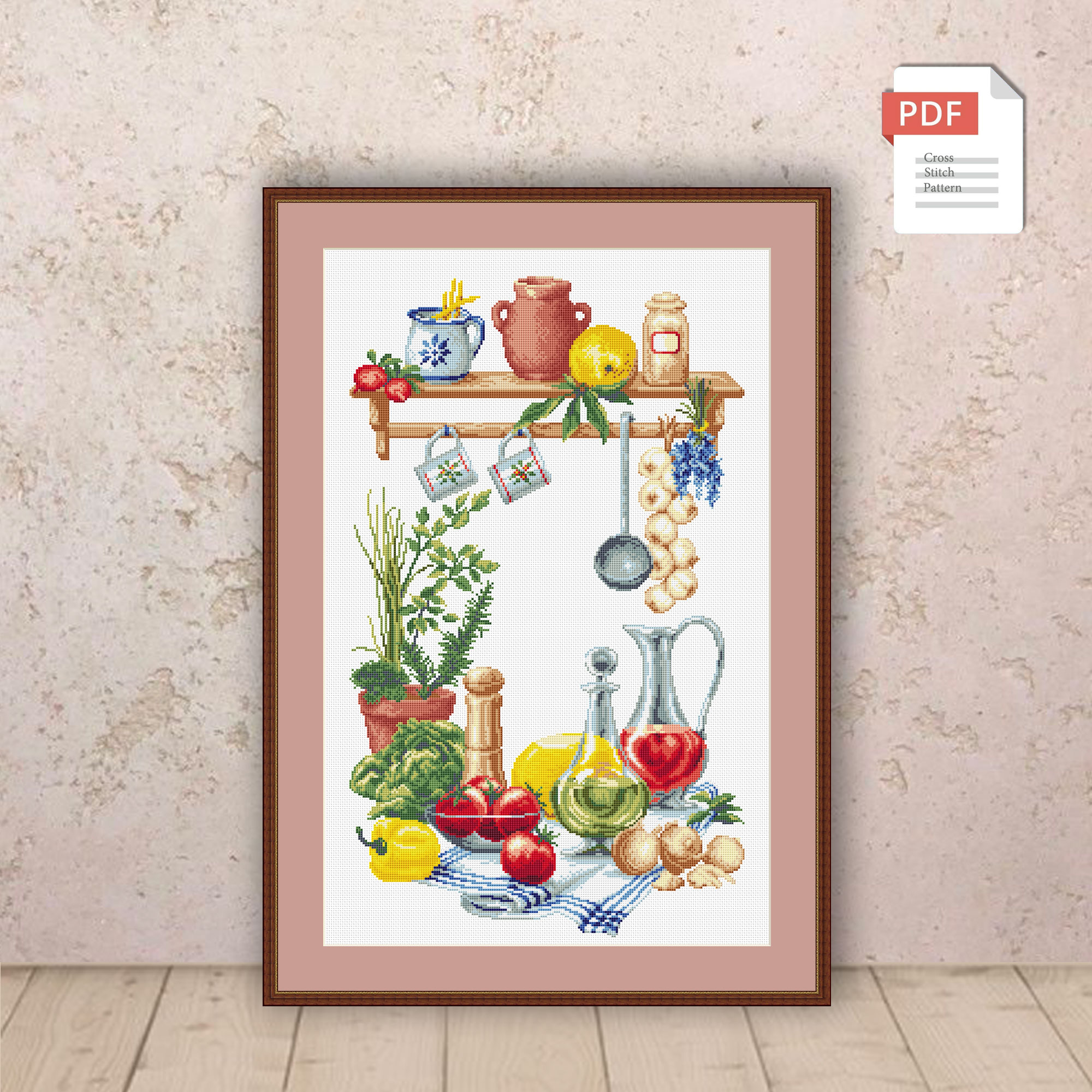 My Kitchen Cross Stitch Pattern #kt.018