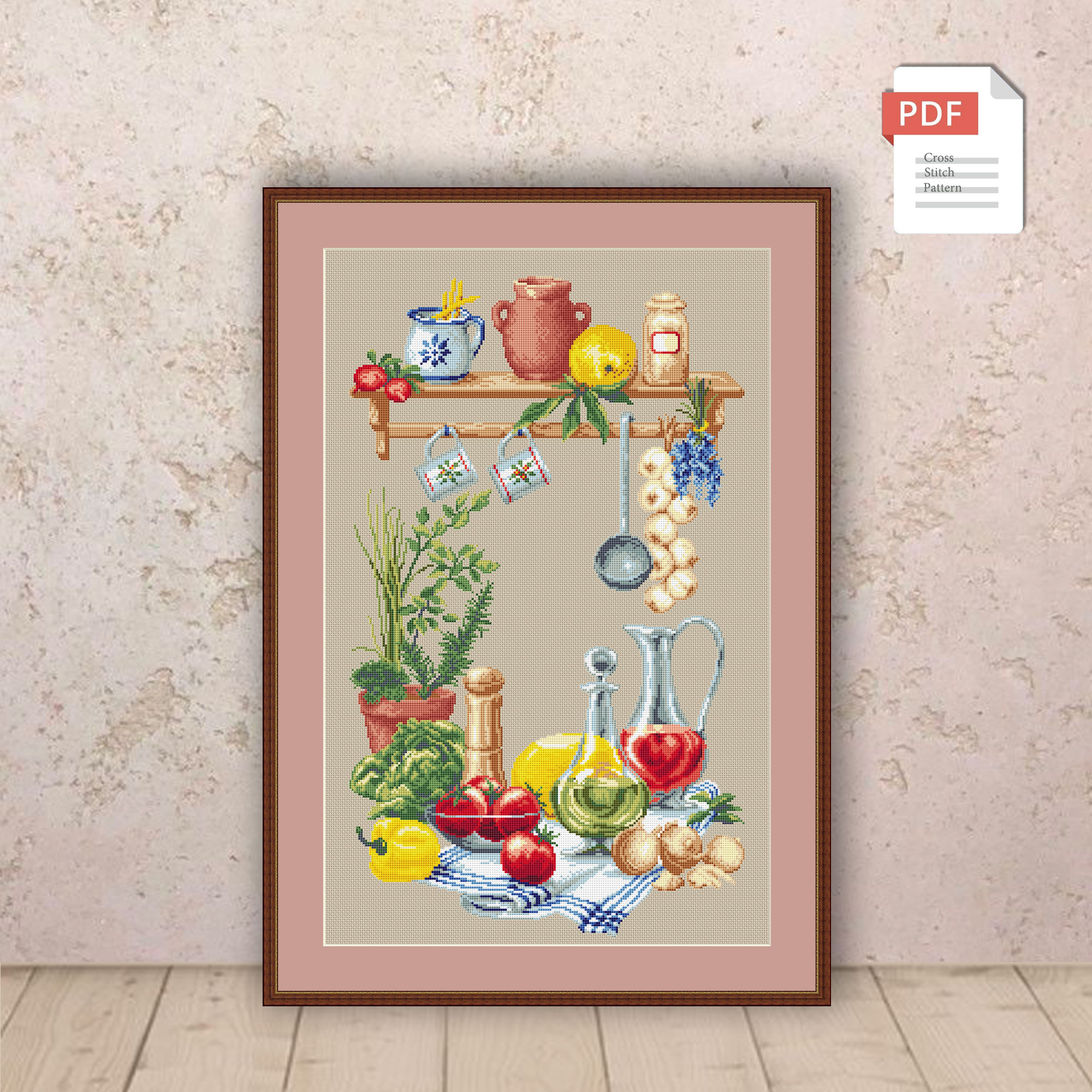 My Kitchen Cross Stitch Pattern #kt.018 - Image 2