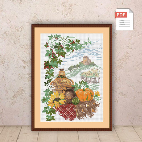 Harvest Cross Stitch Pattern #kt.024