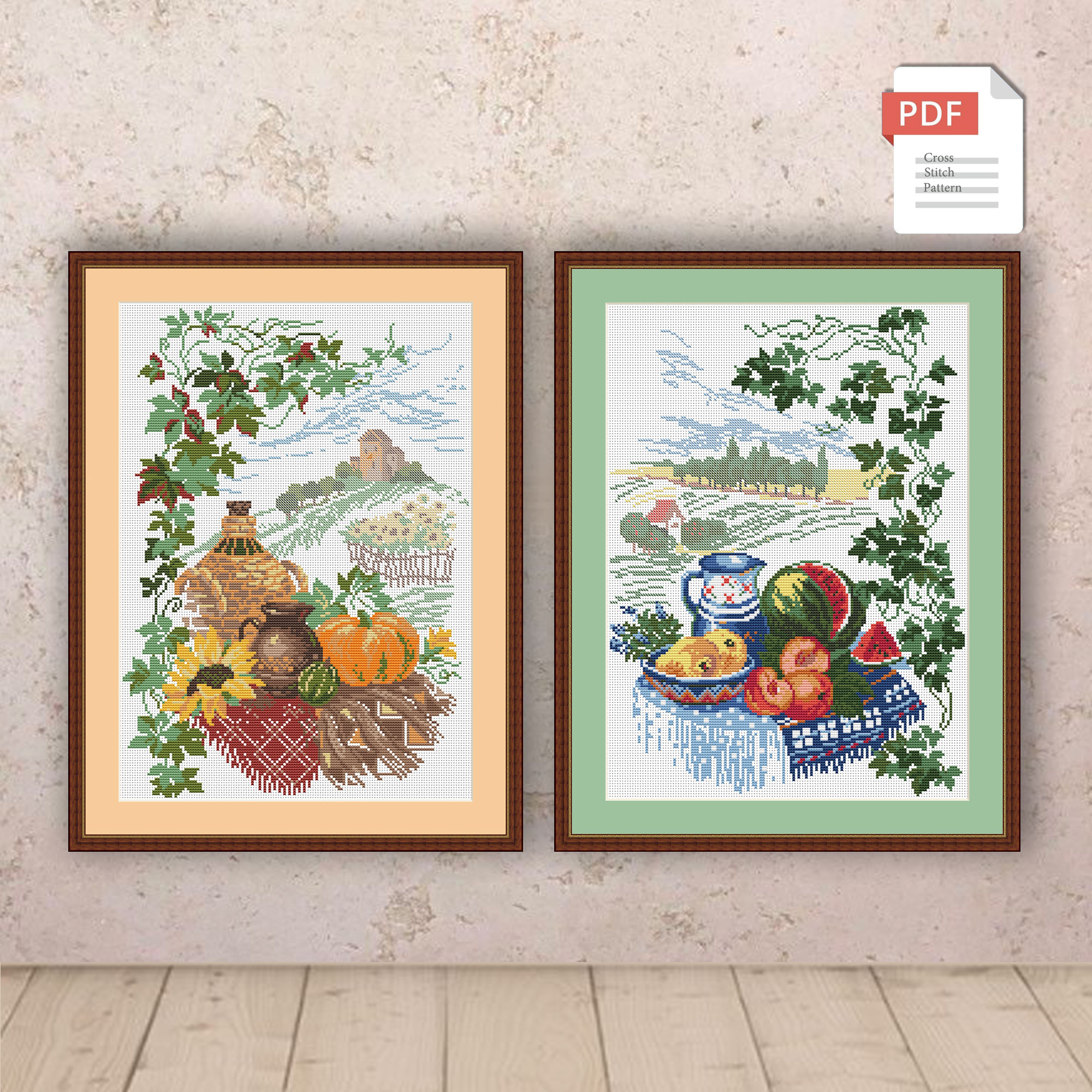 Harvest Cross Stitch Pattern #kt.024 - Image 3