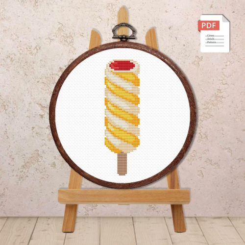 Ice Cream Cross Stitch Pattern #kt026