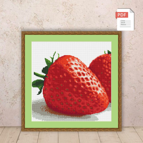 Strawberry Cross Stitch Pattern #ktc002