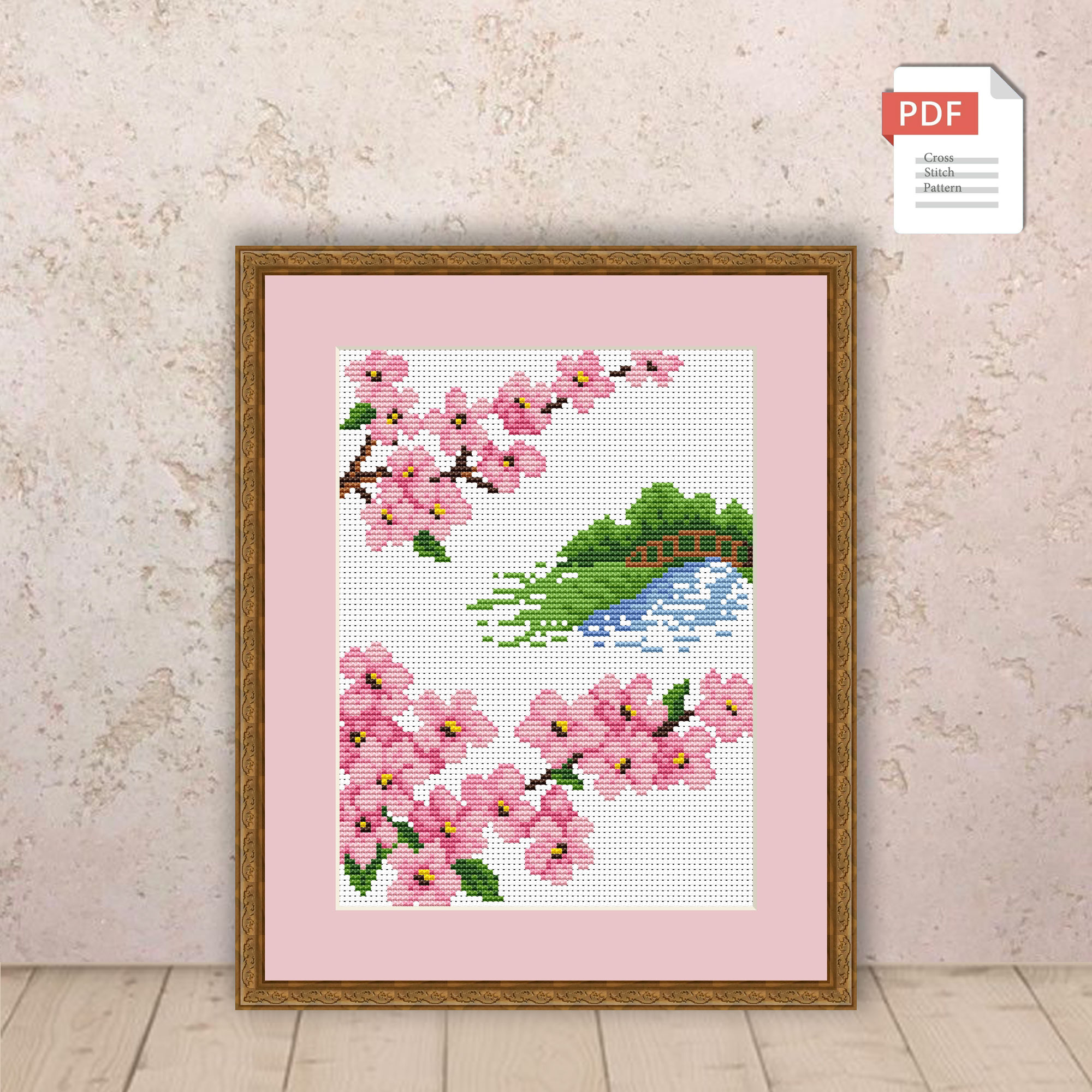 Set of 4 Seasons Cross Stitch Pattern #ssn025 - Image 2