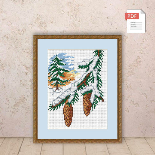 Winter Cross Stitch Pattern #ssn024