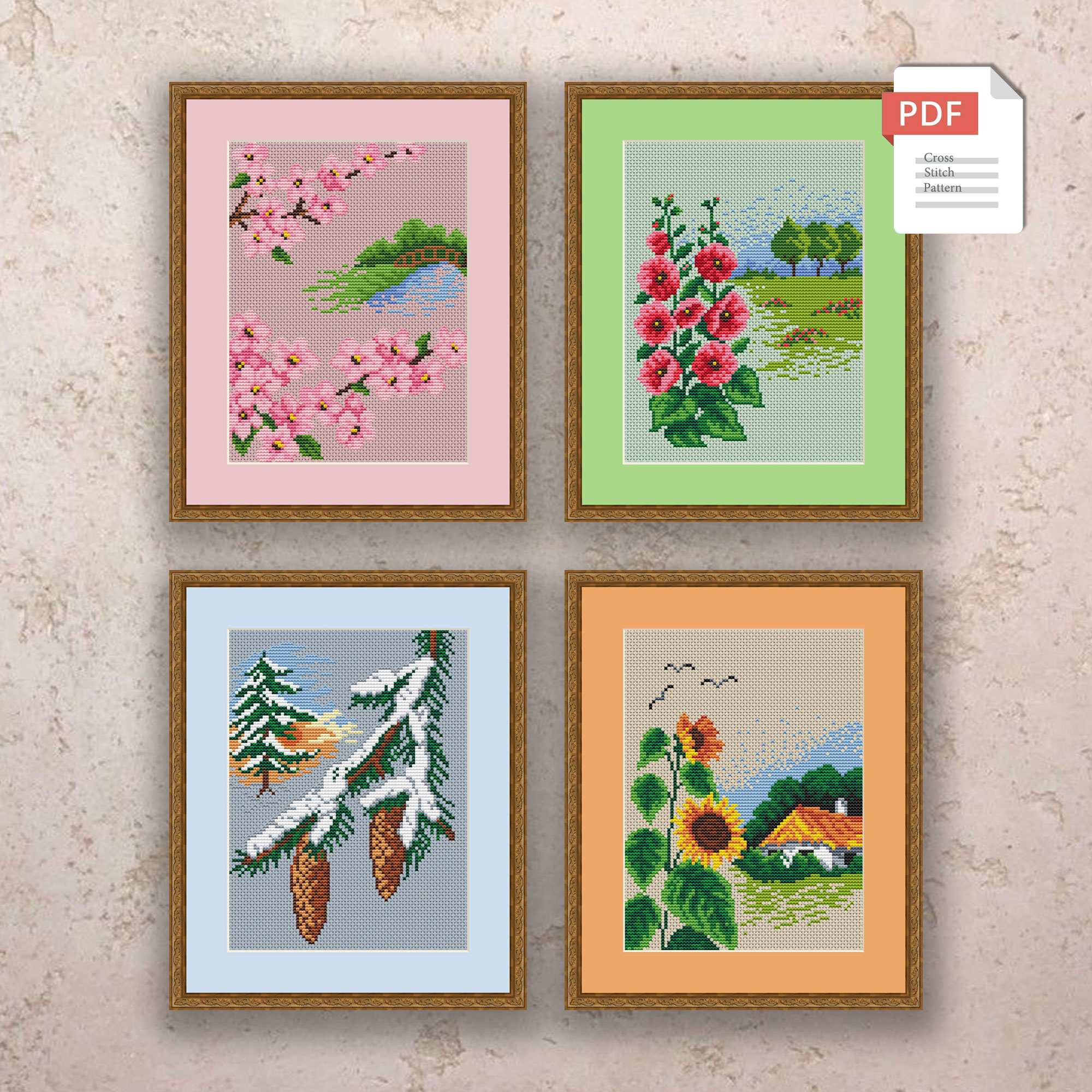 Autumn Cross Stitch Pattern #ssn023 - Image 2