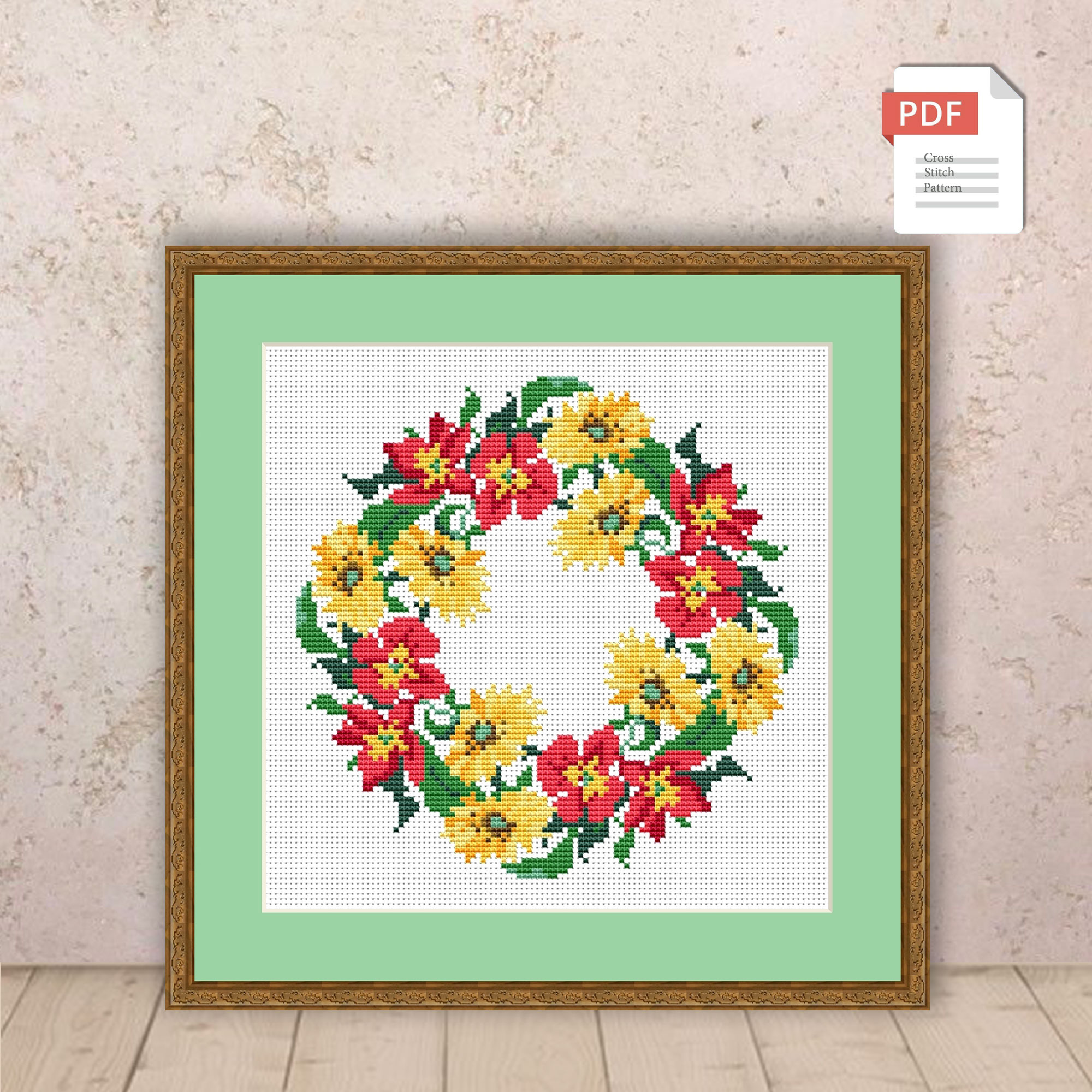 Set of 4 Seasons Cross Stitch Pattern #ssn065 - Image 3