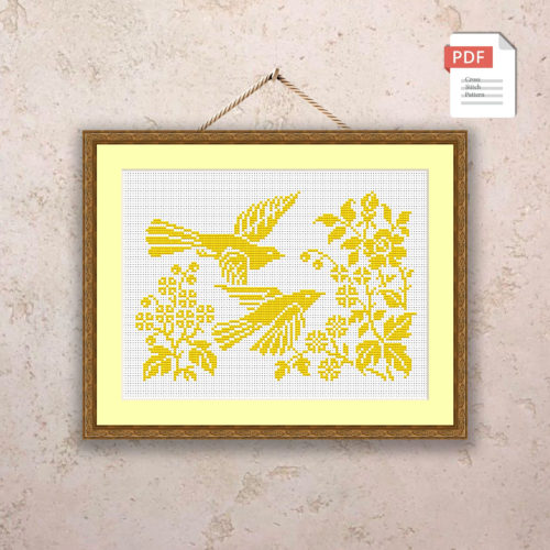 Summer Birds Cross Stitch Pattern #ssn077