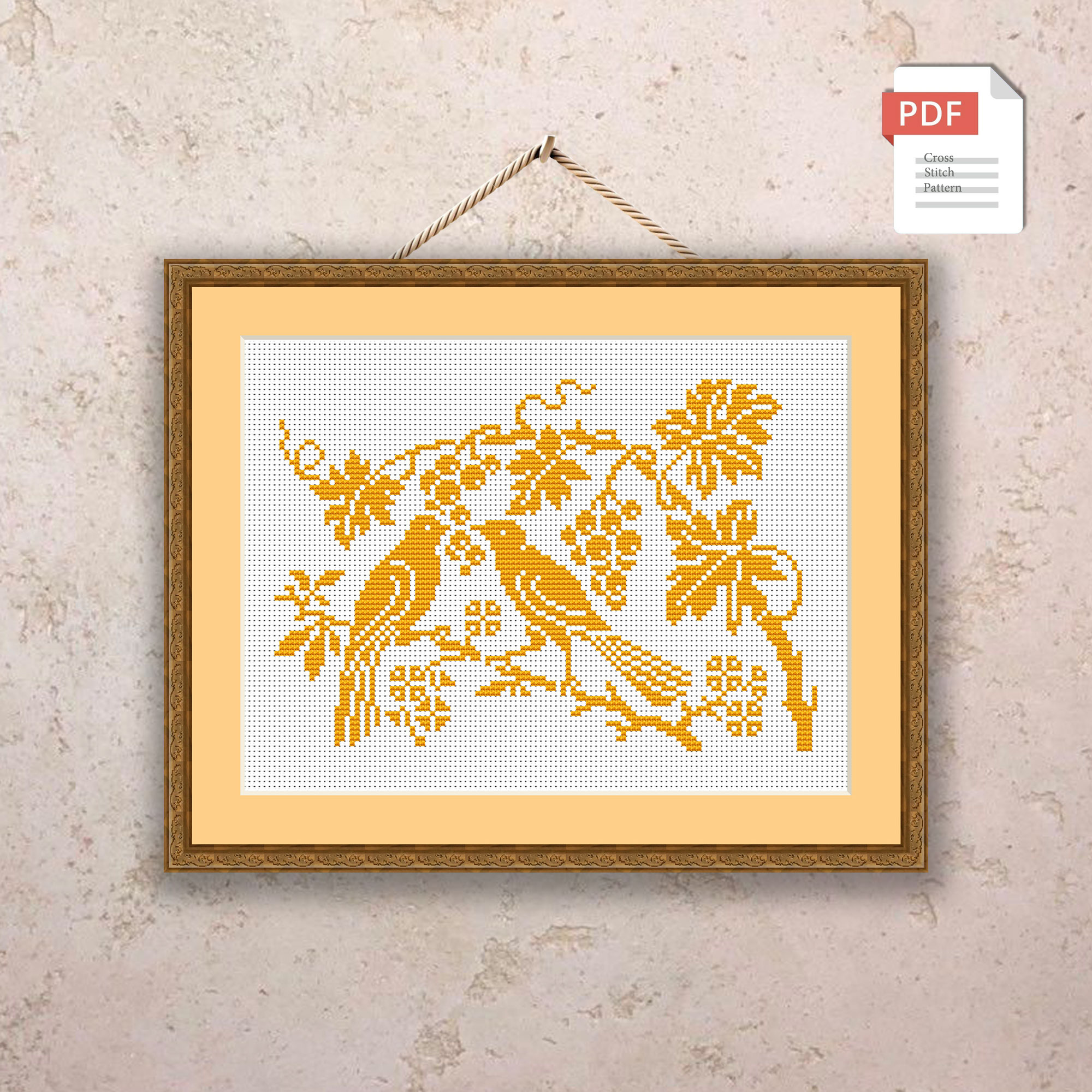 Set of 4 Seasons Birds Cross Stitch Pattern #ssn080 - Image 4