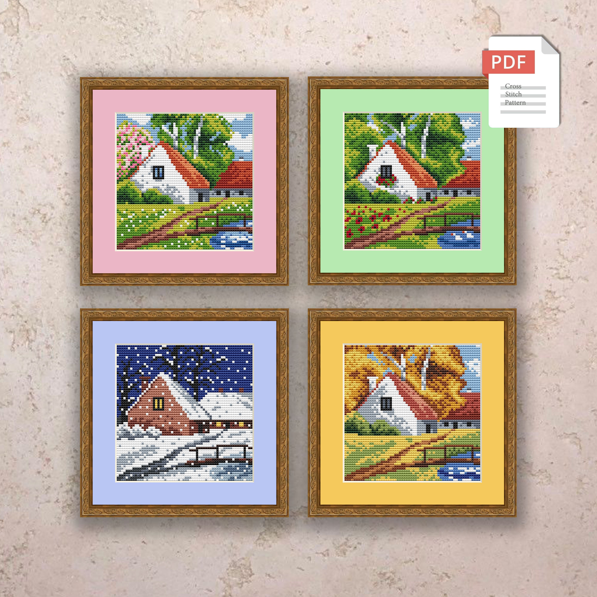 Summer Landscape Cross Stitch Pattern #ssn082 - Image 2