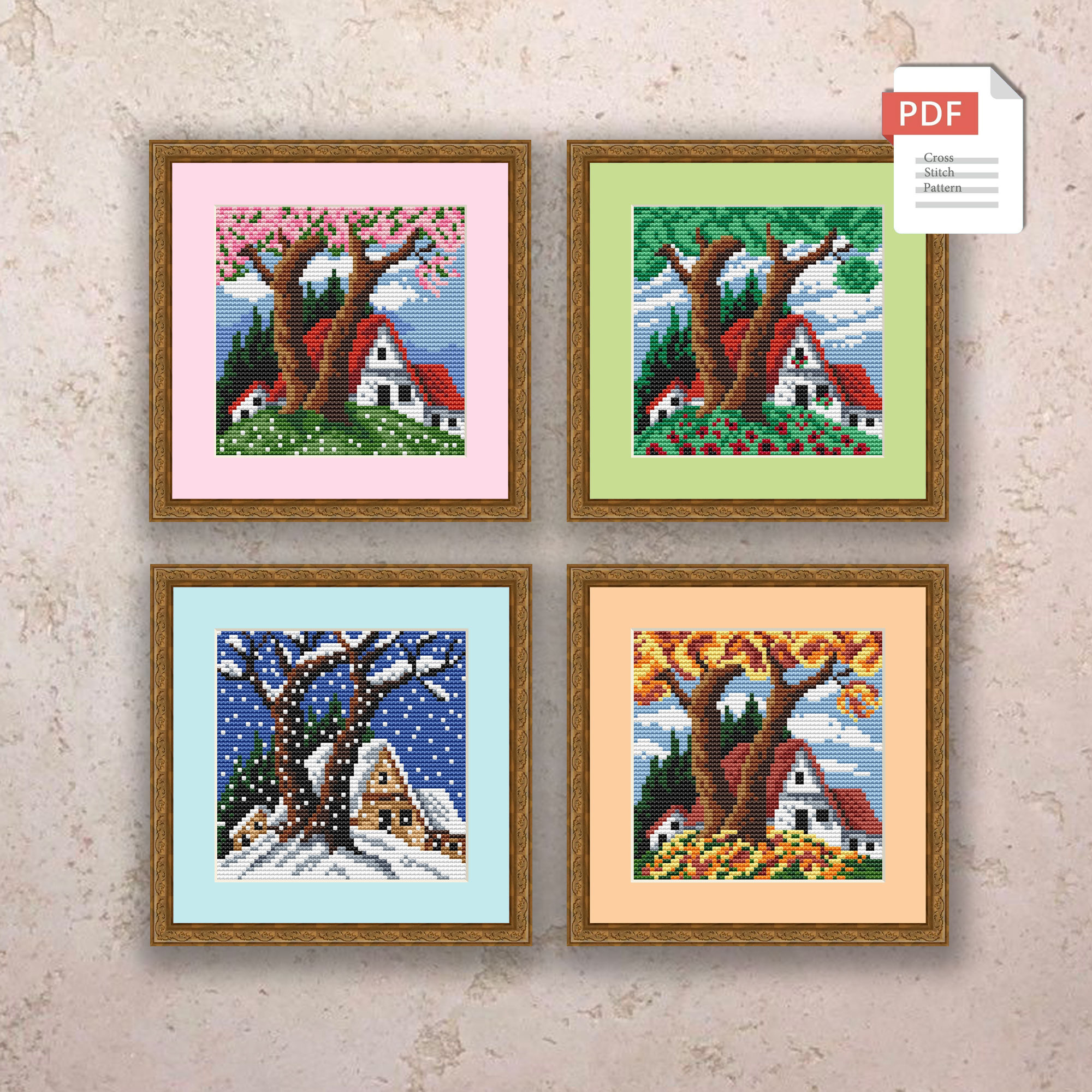 Summer Landscape Cross Stitch Pattern #ssn097 - Image 2