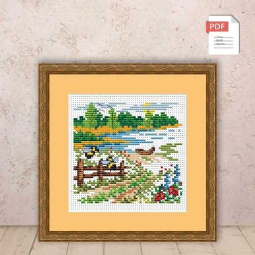 Autumn Landscape Cross Stitch Pattern #ssn118