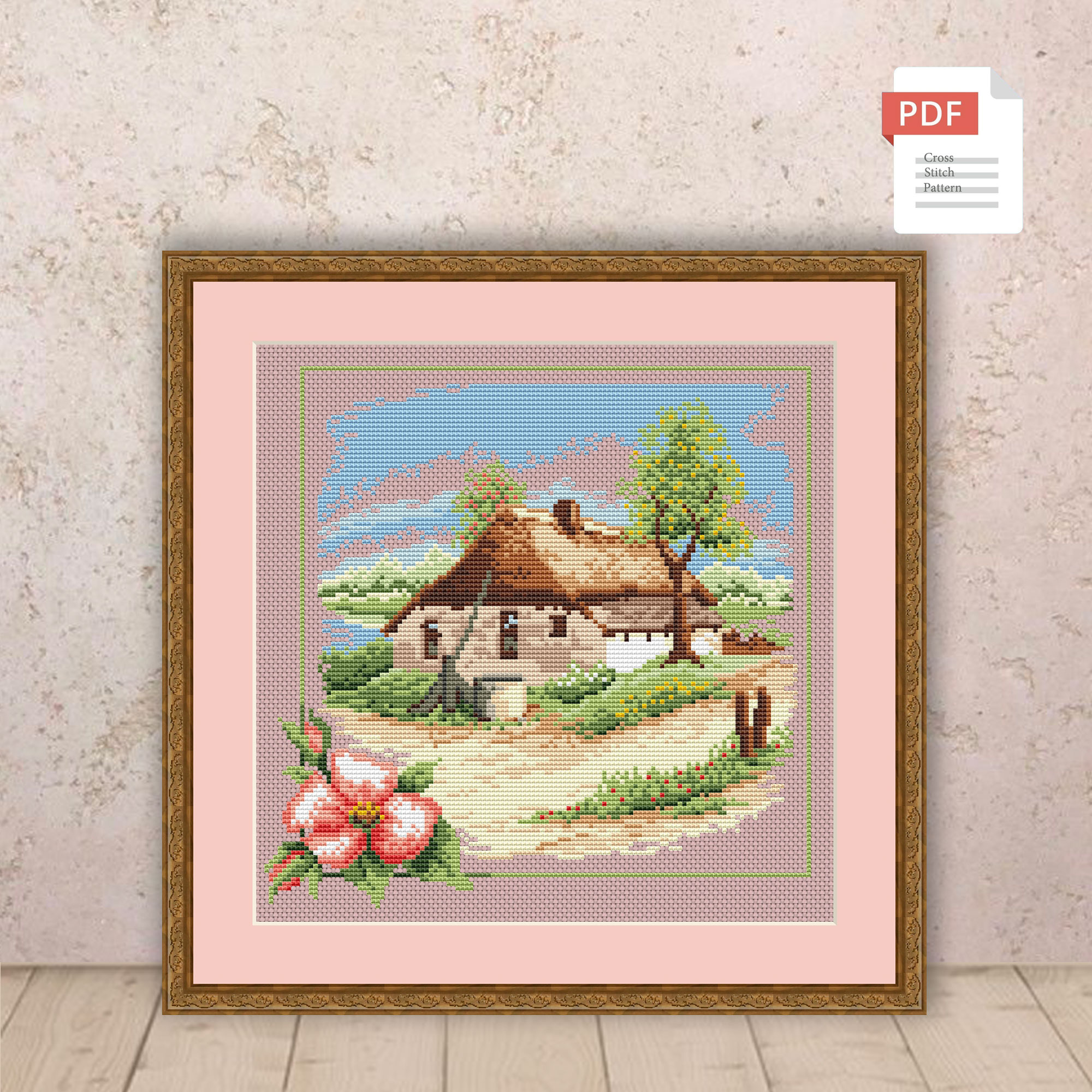 Spring Landscape Cross Stitch Pattern #ssn141 - Image 2