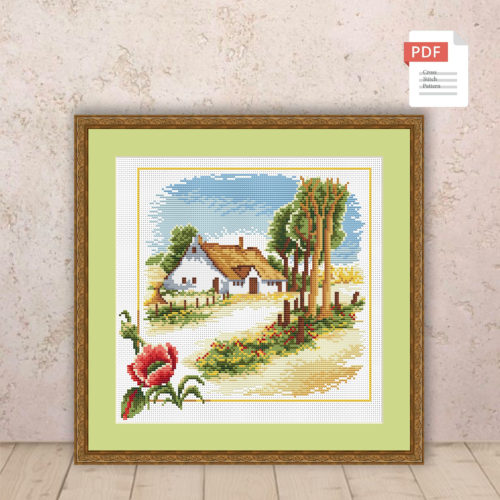 Summer Landscape Cross Stitch Pattern #ssn142
