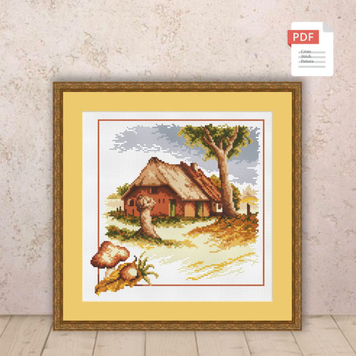 Autumn Landscape Cross Stitch Pattern #ssn143