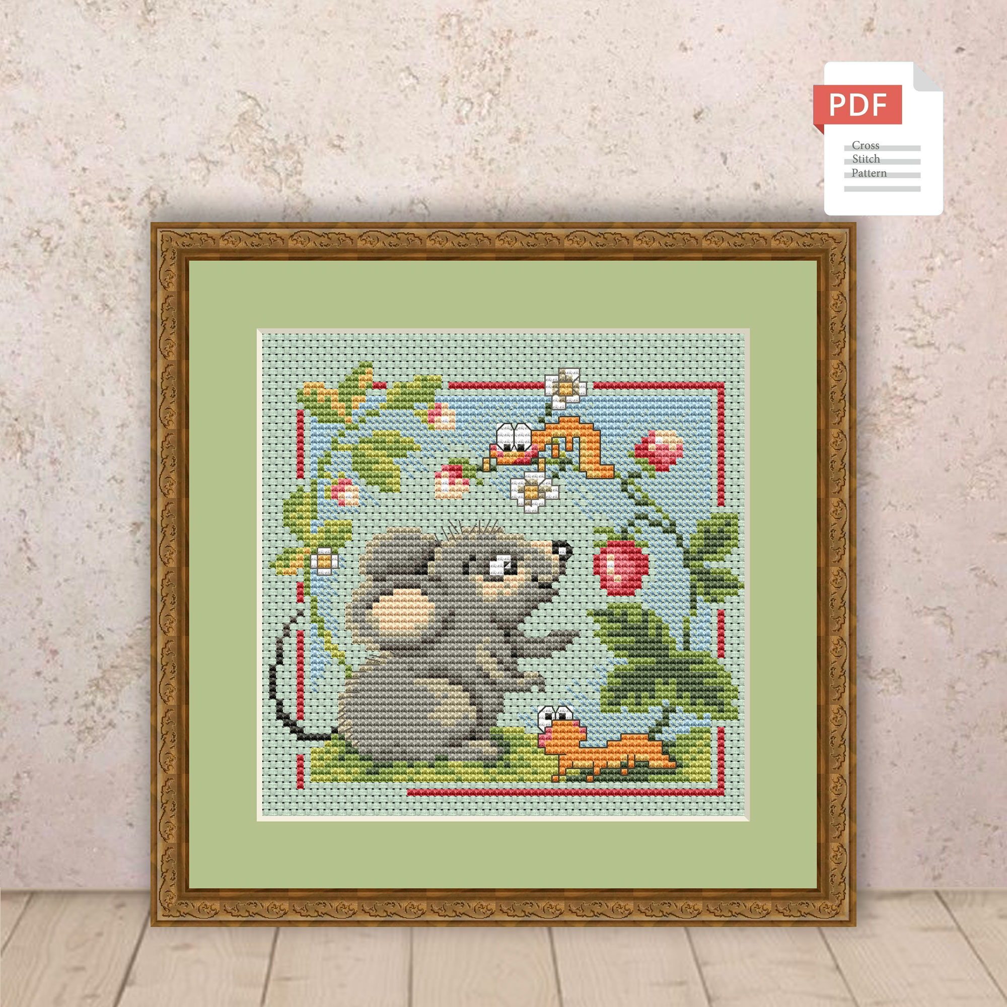 Summer Mouse Cross Stitch Pattern #ssn197 - Image 2