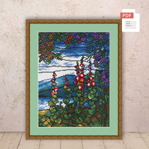 Summer Landscape Cross Stitch Pattern #ssn202