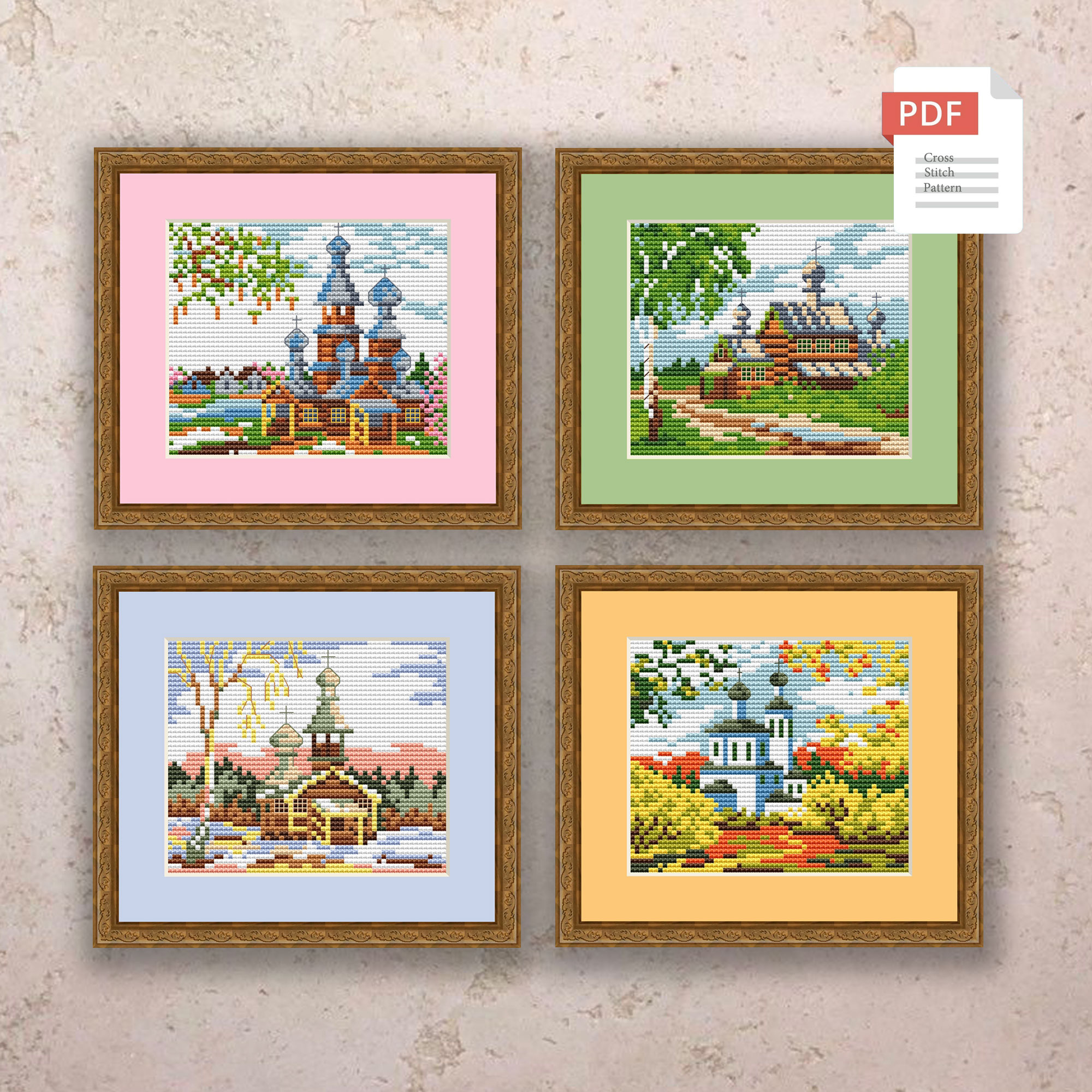 Summer Landscape Cross Stitch Pattern #ssn237 - Image 2